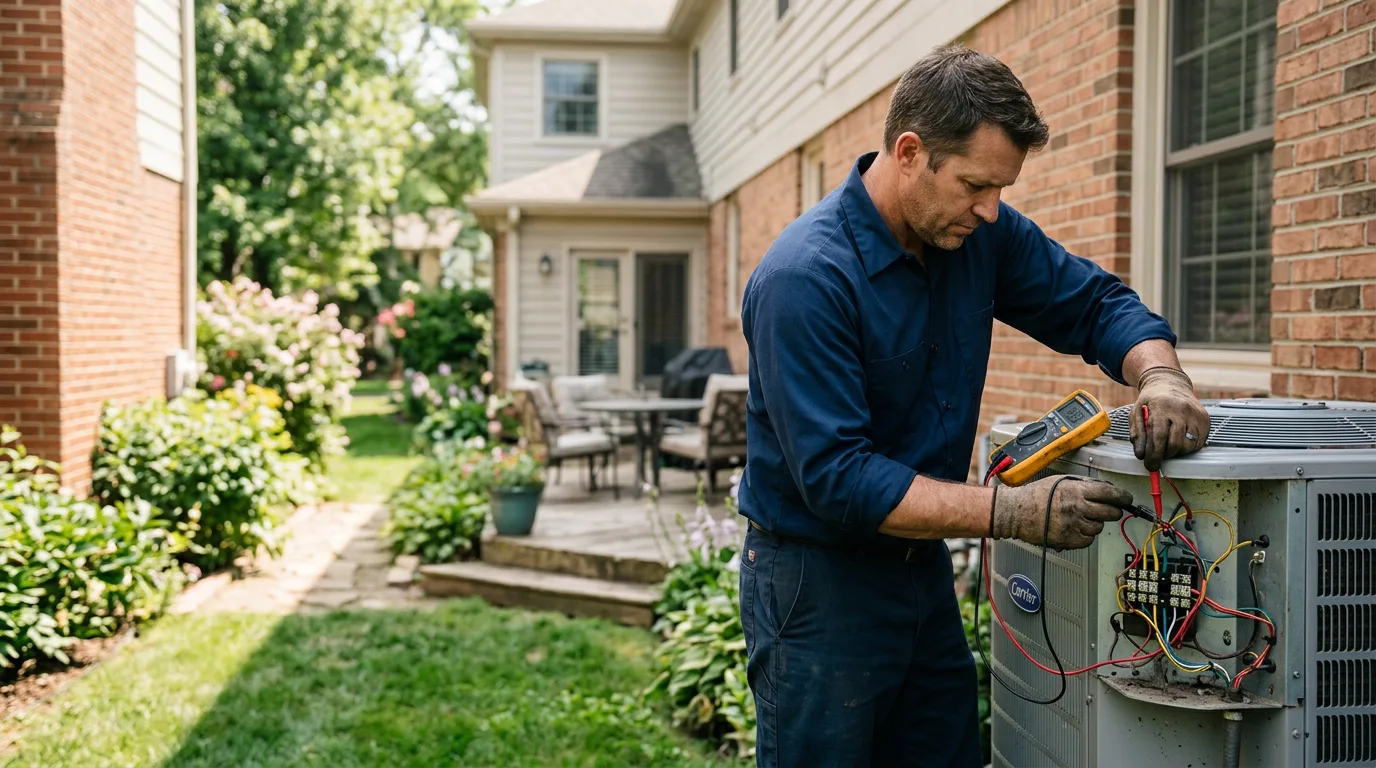 HVAC technician working near Onaway, MI